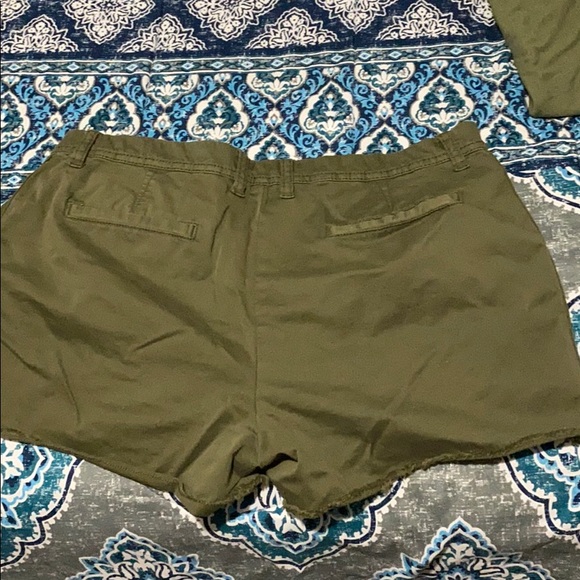 Olive Green Shorts - Picture 2 of 2